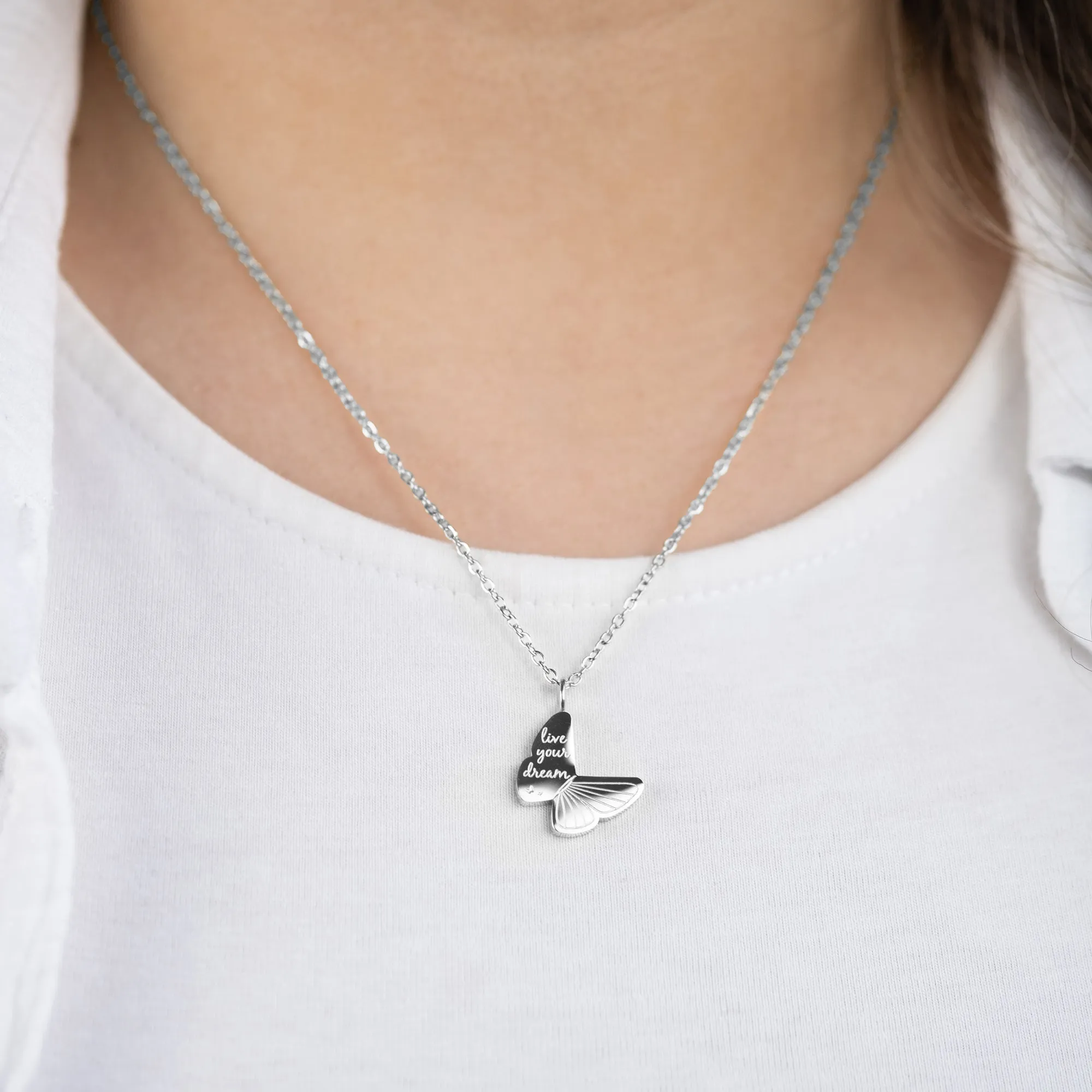Grußkarte Dream mit Halskette Edelstahl SIlber sold by Engelsrufer product image thumbnail 3