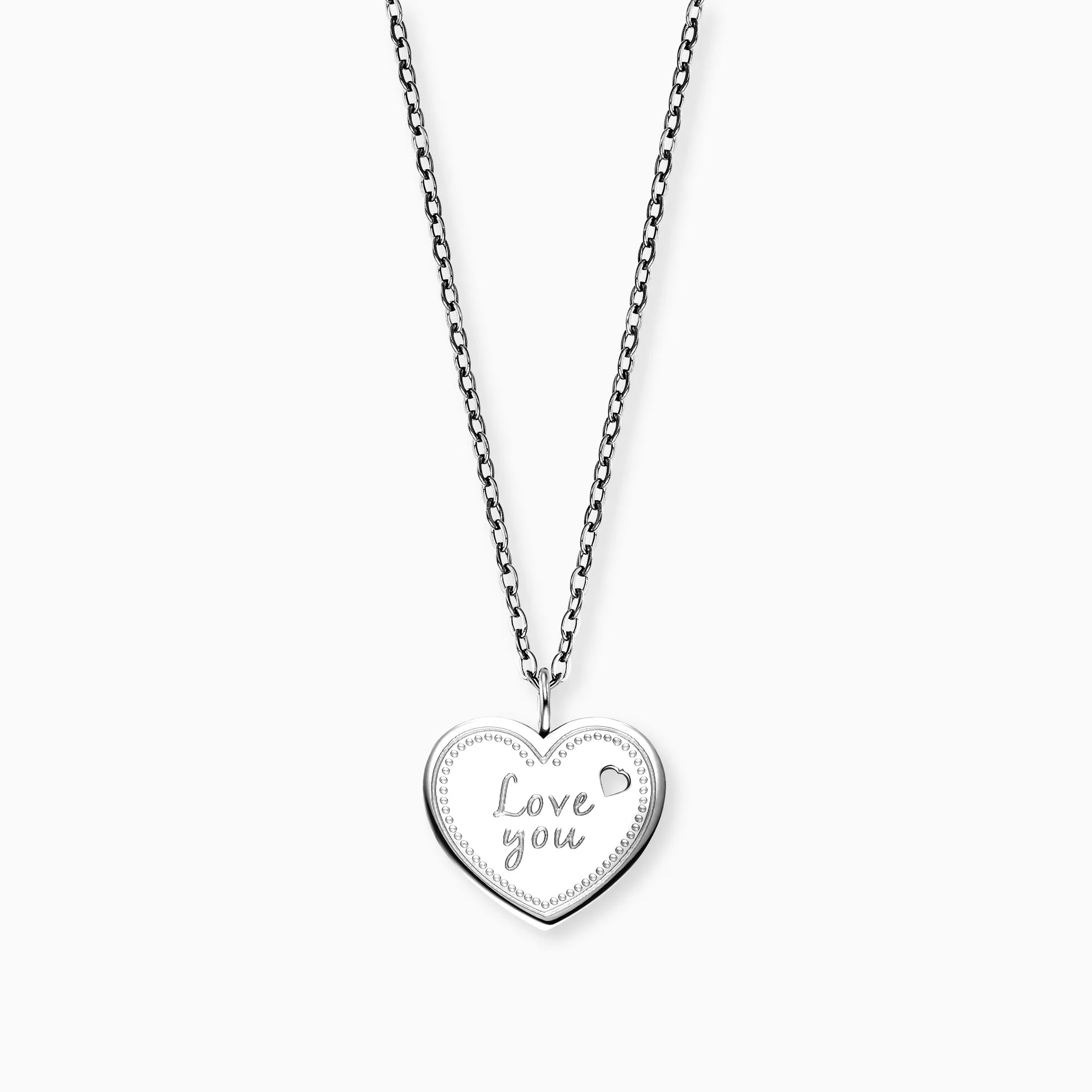 Grußkarte Love You mit Halskette Edelstahl Silber sold by Engelsrufer product image thumbnail 2