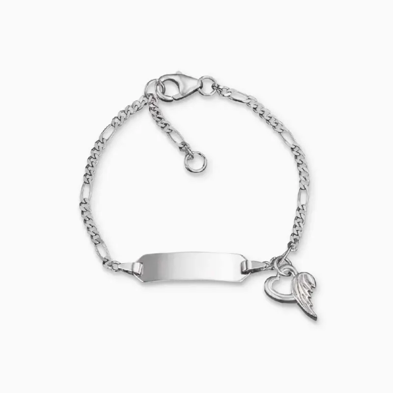 Kinder Armband 925er Silber Herz individuell gravierbar sold by Engelsrufer