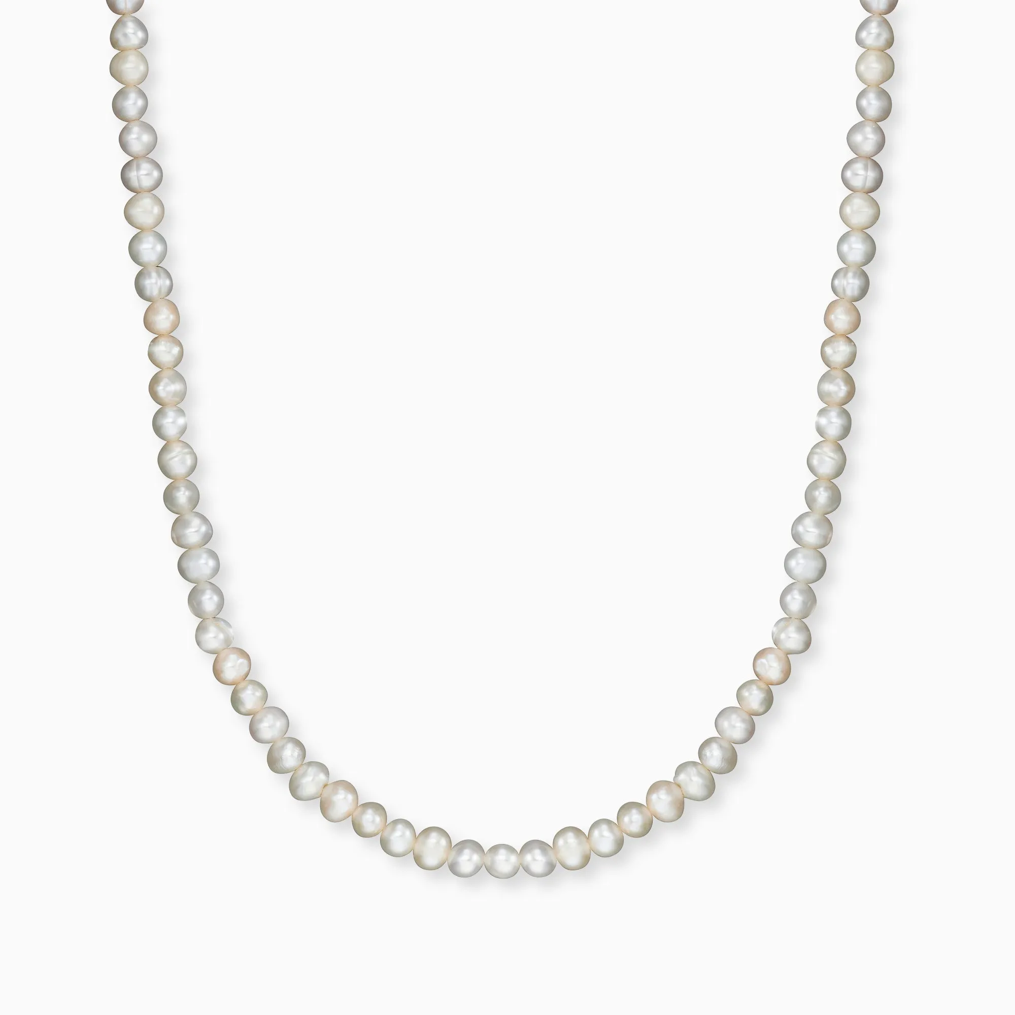 Halskette 925er Silber mit Süßwasserperlen 40 cm sold by Engelsrufer