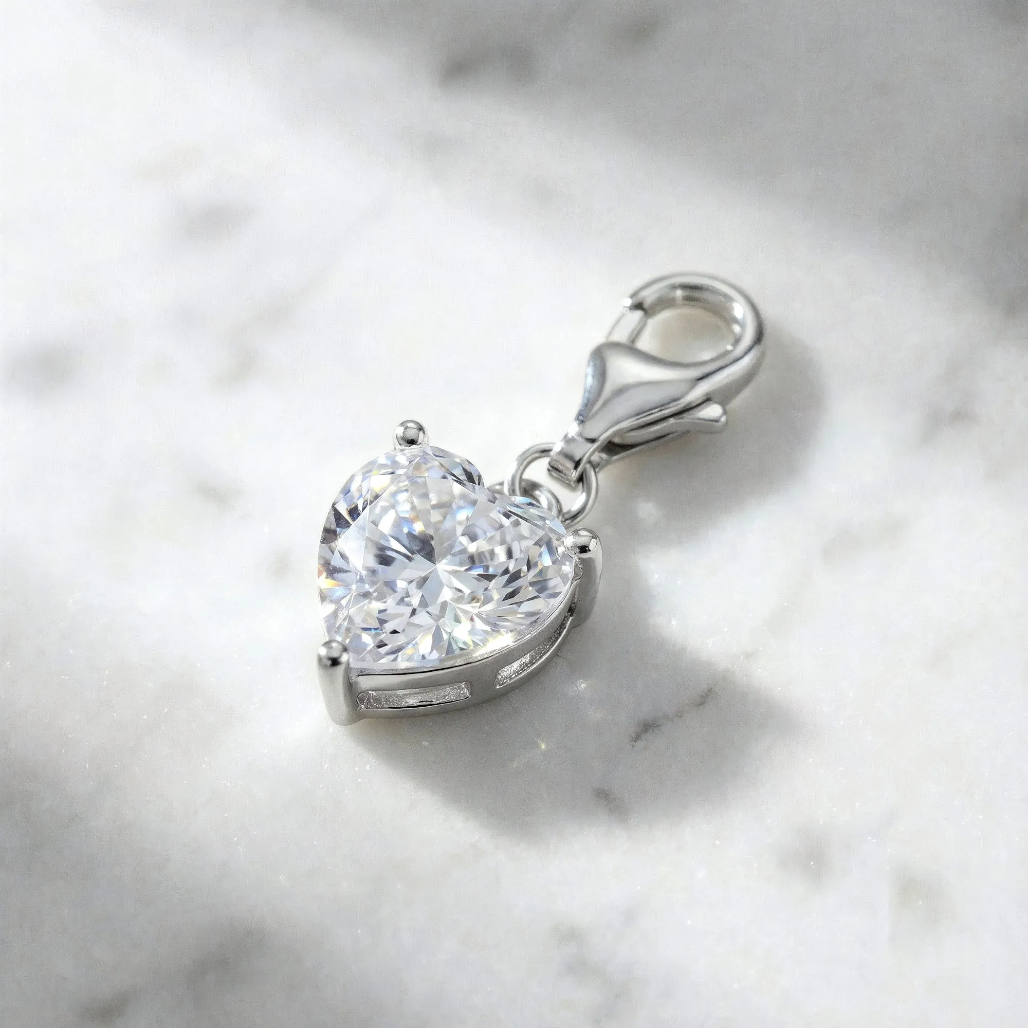 Charm 925er Silber Herz Shiny mit Zirkonia sold by Engelsrufer product image thumbnail 3