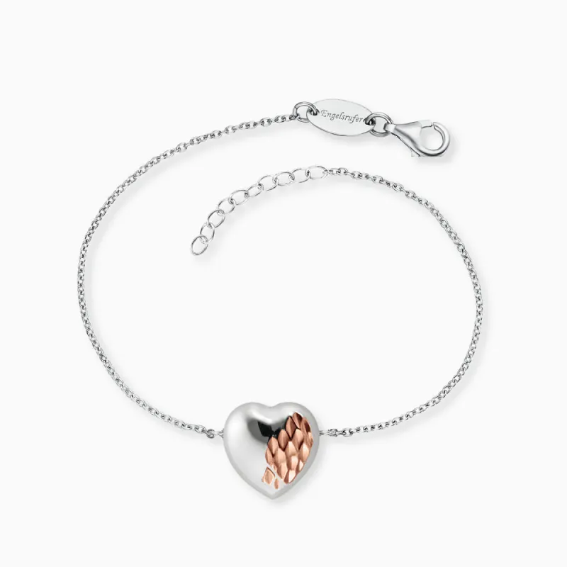 Armband 925er Silber Herz Bicolor sold by Engelsrufer