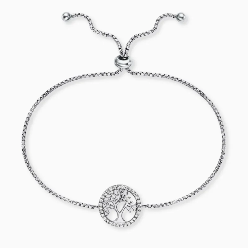 Armband 925er Silber Lebensbaum mit Zirkonia sold by Engelsrufer