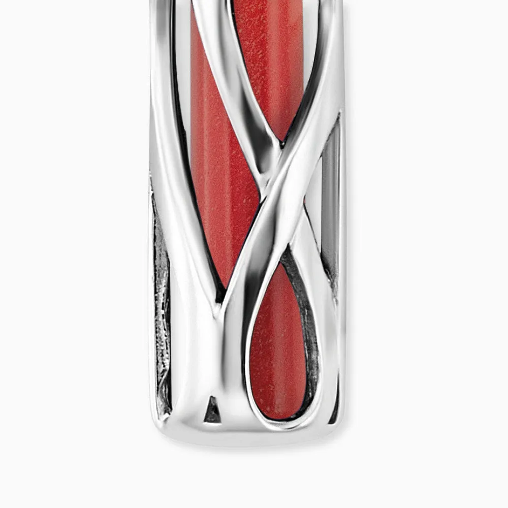 Halskette 925er Silber Powerful Stone mit Kraftstein Roter Jaspis Größe S sold by Engelsrufer product image thumbnail 3