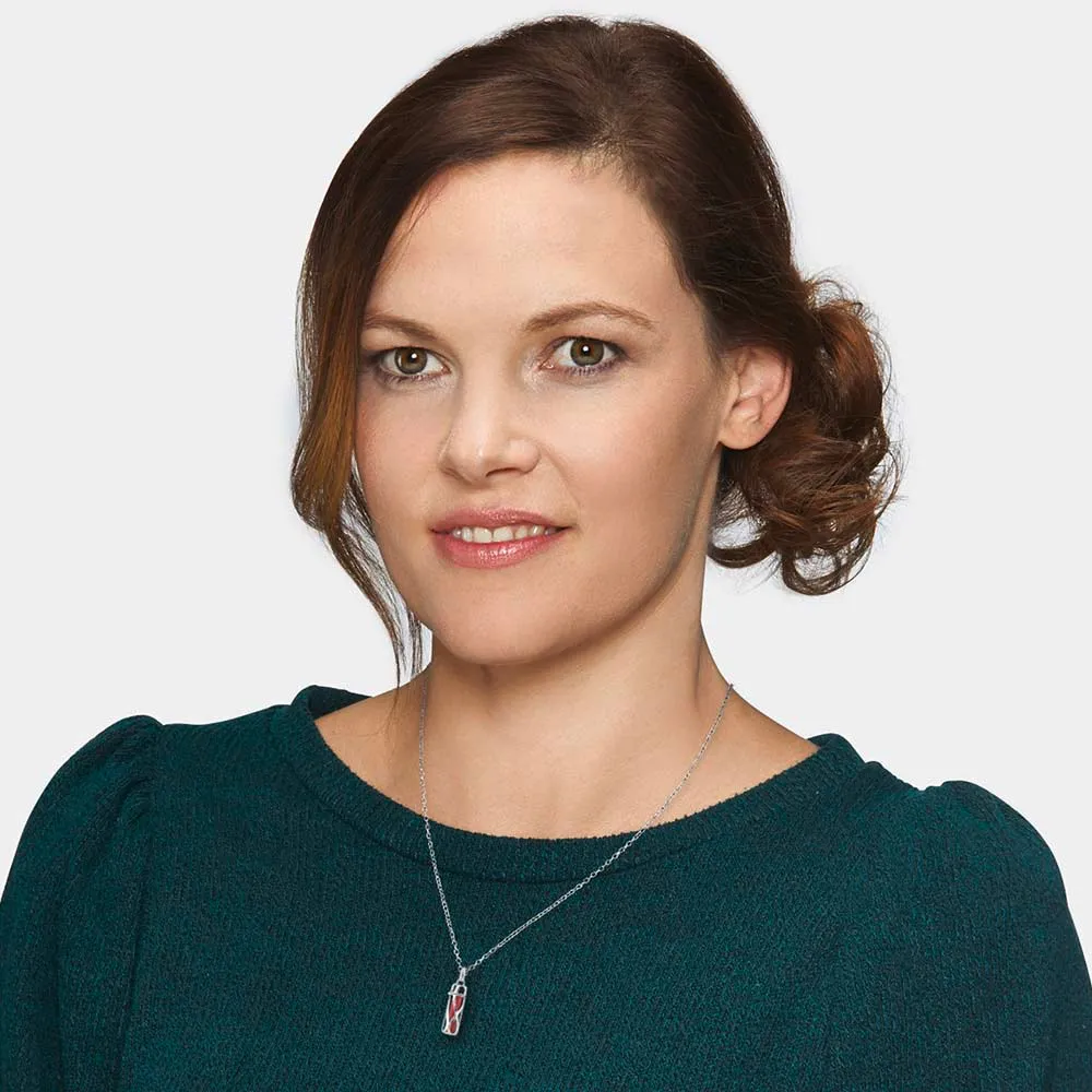 Halskette 925er Silber Powerful Stone mit Kraftstein Roter Jaspis Größe S sold by Engelsrufer product image thumbnail 4