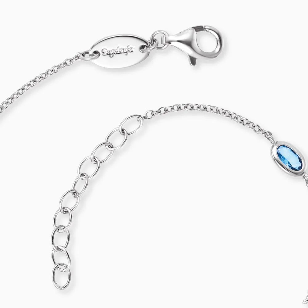 Armband 925er Silber Joy Nature Libelle und Ginkgo mit Zirkonia Multicolor sold by Engelsrufer product image thumbnail 4