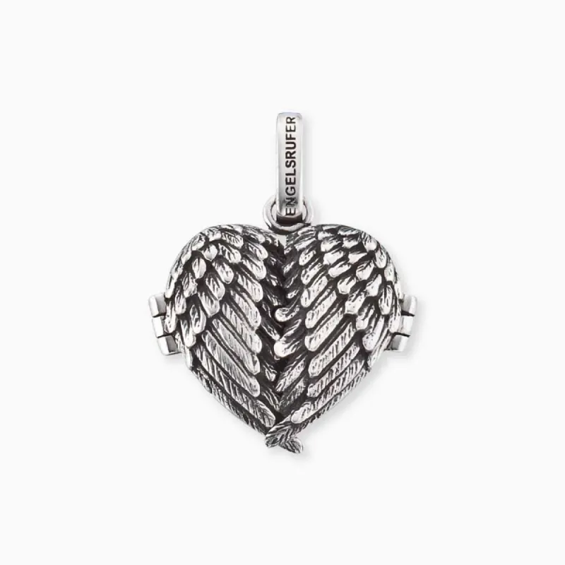 Anhänger 925er Silber Herzflügel Medallion sold by Engelsrufer