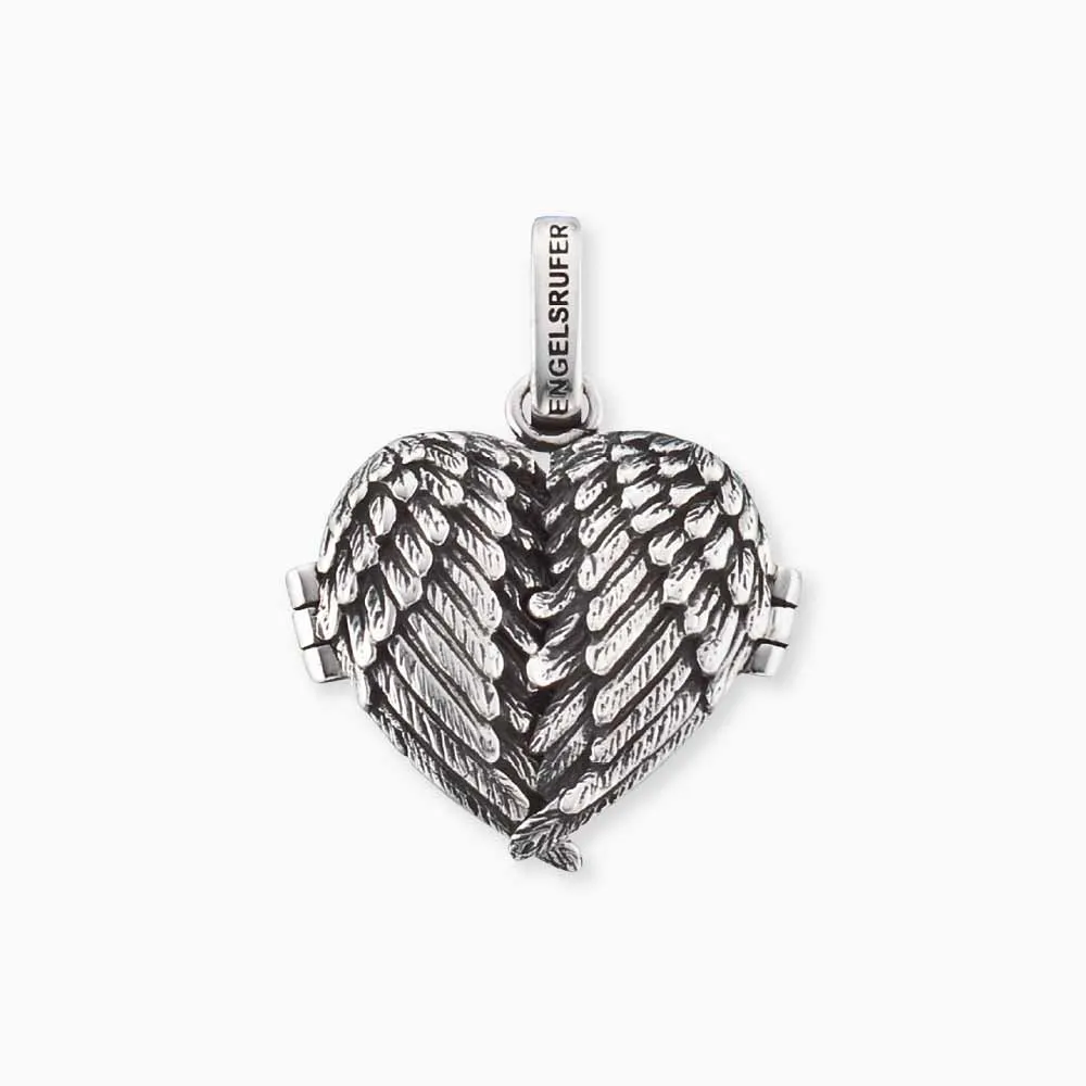Anhänger 925er Silber Herzflügel Medallion sold by Engelsrufer