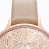 Uhr Edelstahl Lebensblume Rosegold mit Nubuk Lederband Hellbraun sold by Engelsrufer
