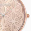 Uhr Edelstahl Lebensblume Rosegold mit Nubuk Lederband Hellbraun sold by Engelsrufer