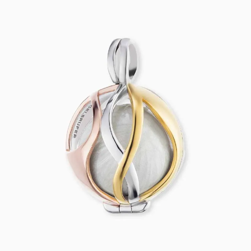 Anhänger 925er Silber Paradise Tricolor mit Klangkugel Weiß sold by Engelsrufer