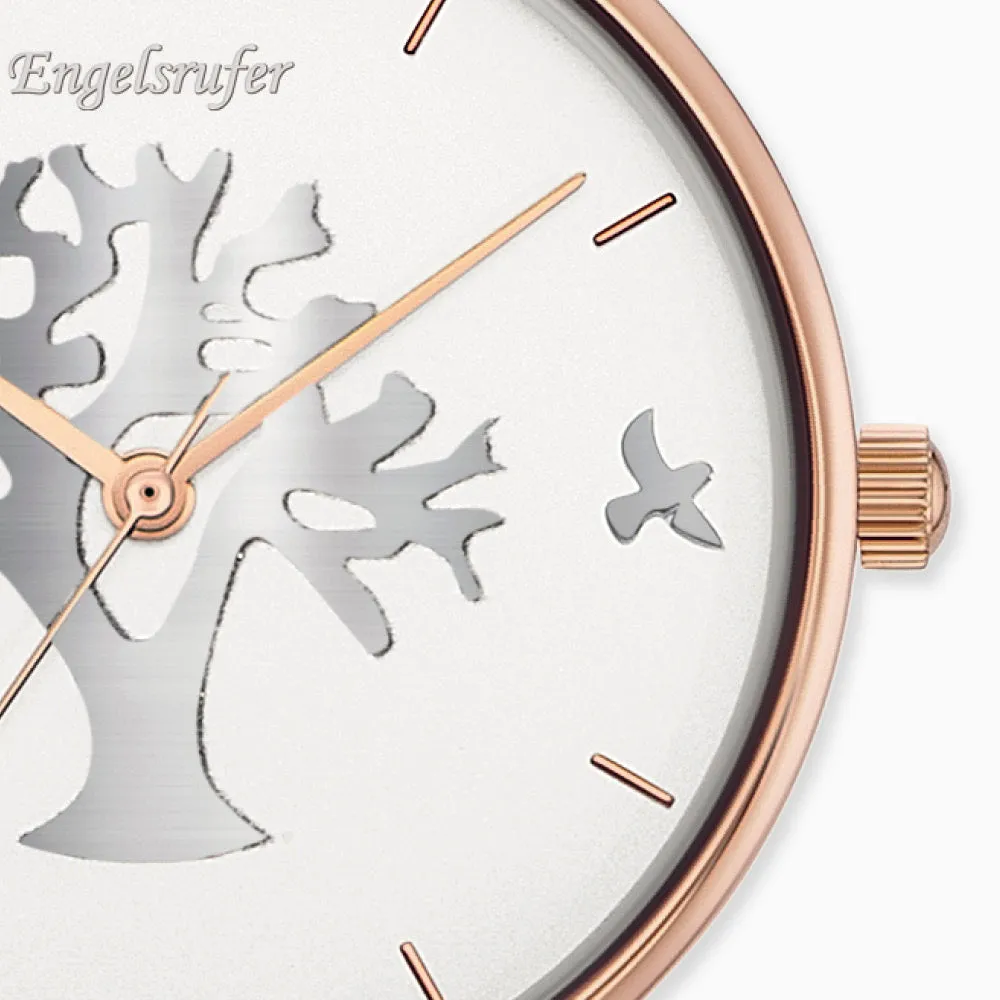 Uhr Edelstahl Lebensbaum Bicolor mit Edelstahl Mesh-Band sold by Engelsrufer product image thumbnail 3