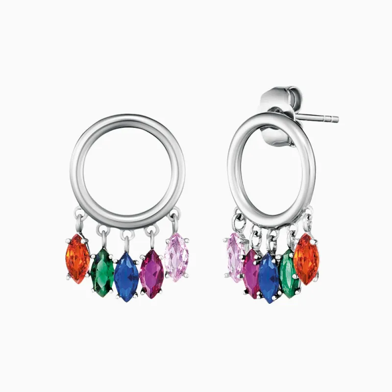 Ohrstecker 925er Silber mit Zirkonia Multicolor sold by Engelsrufer