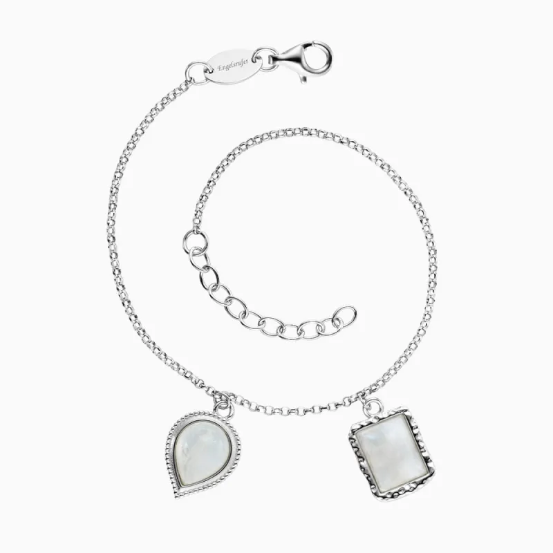 Armband 925er Silber Pure Moon mit Mondstein sold by Engelsrufer