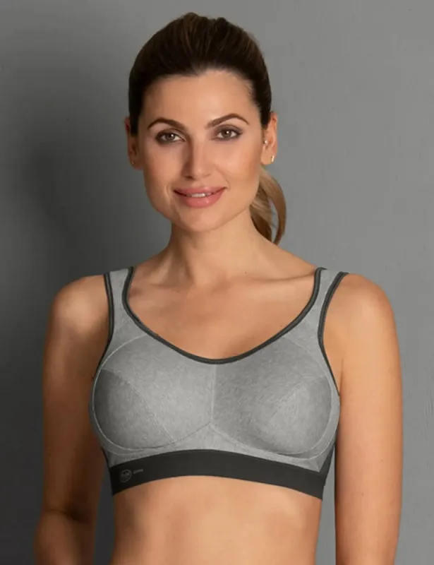 Anita Active Sports Bra Extreme Control (Heather Grey) sold by Envie Lingerie