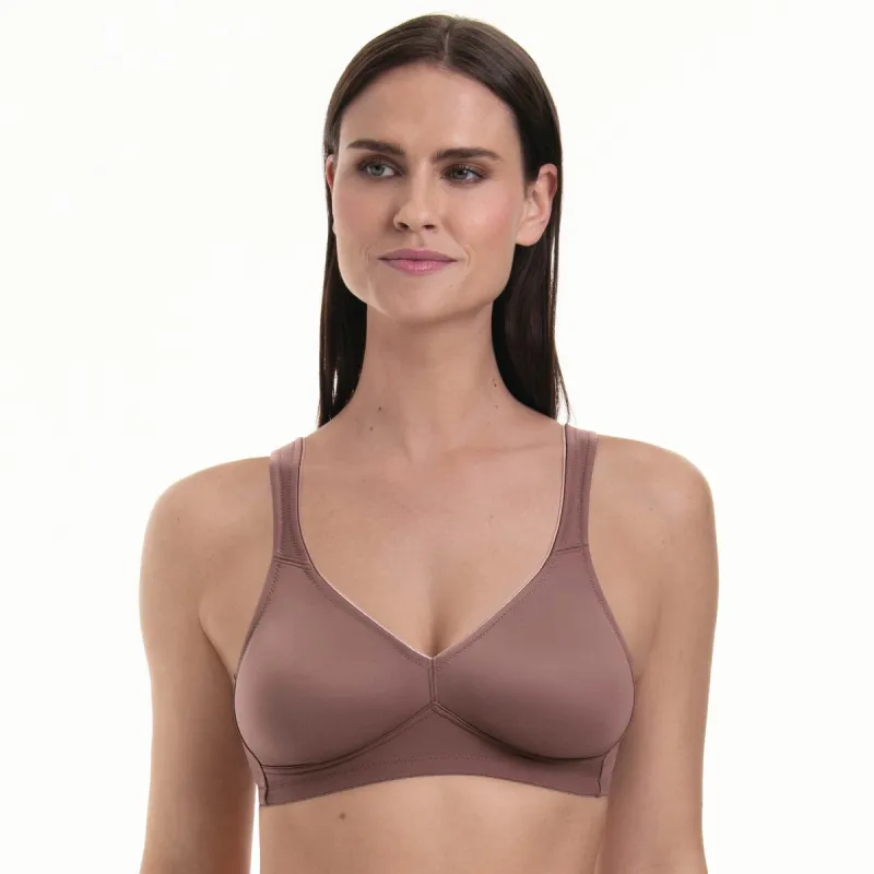 Anita Rosa Faia Twin Soft Bra 5493 – Berry | Non-Wired Seamless Microfibre Comfort Bra sold by Envie Lingerie