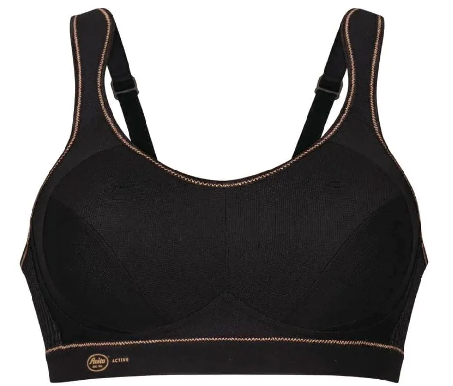 Anita Active Sports Bra Extreme Control (Black/Gold) sold by Envie Lingerie product image thumbnail 3
