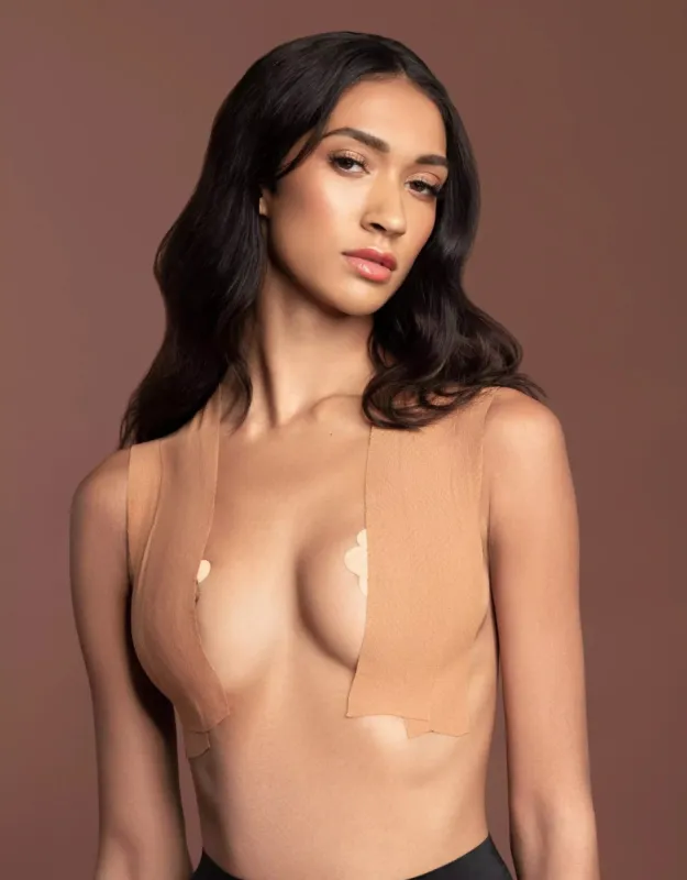 Bye Bra Body Tape 6.5cms and Satin Nipple Covers A-F+ sold by Envie Lingerie