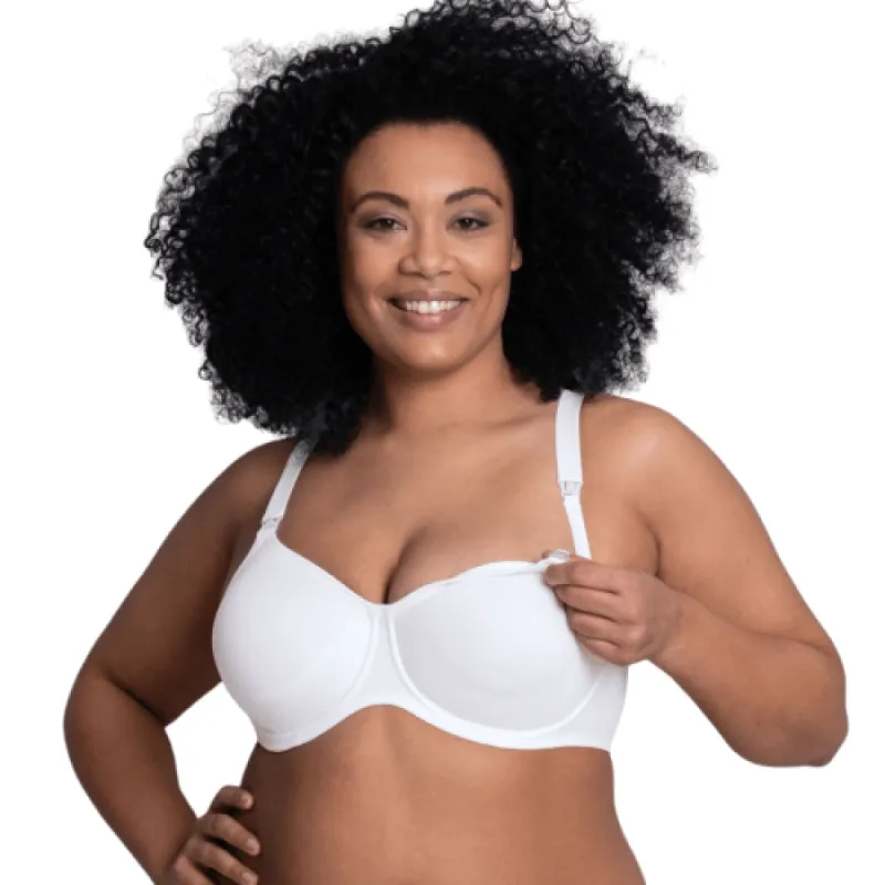 Anita BASIC - Microfibre Underwire Nursing Bra  (White) sold by Envie Lingerie