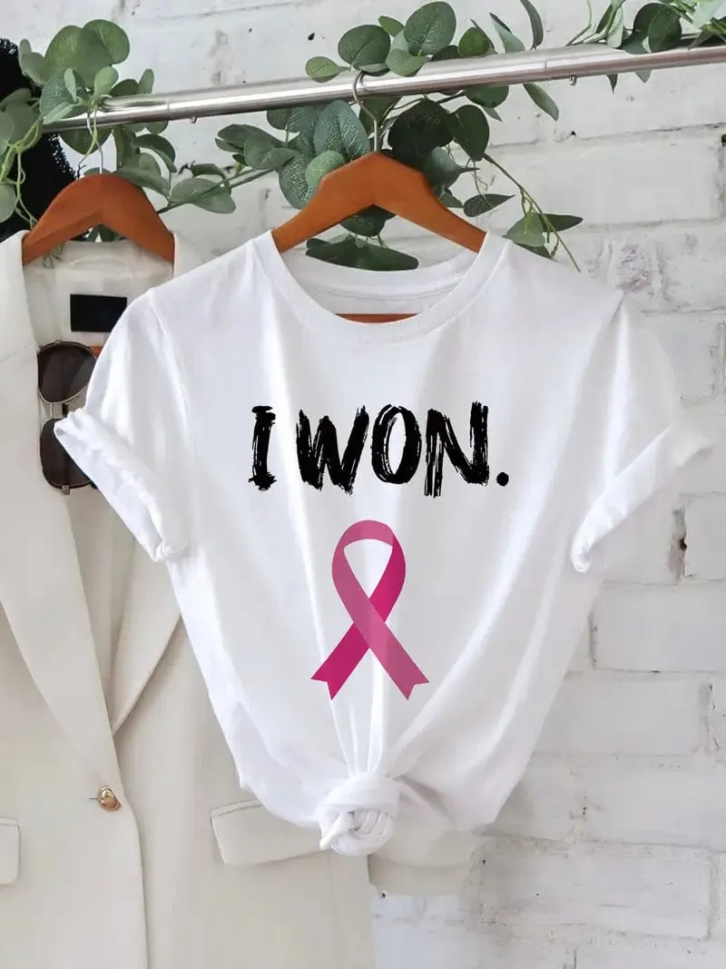 Breast Cancer Awareness T Shirt sold by Envie Lingerie product image thumbnail 2