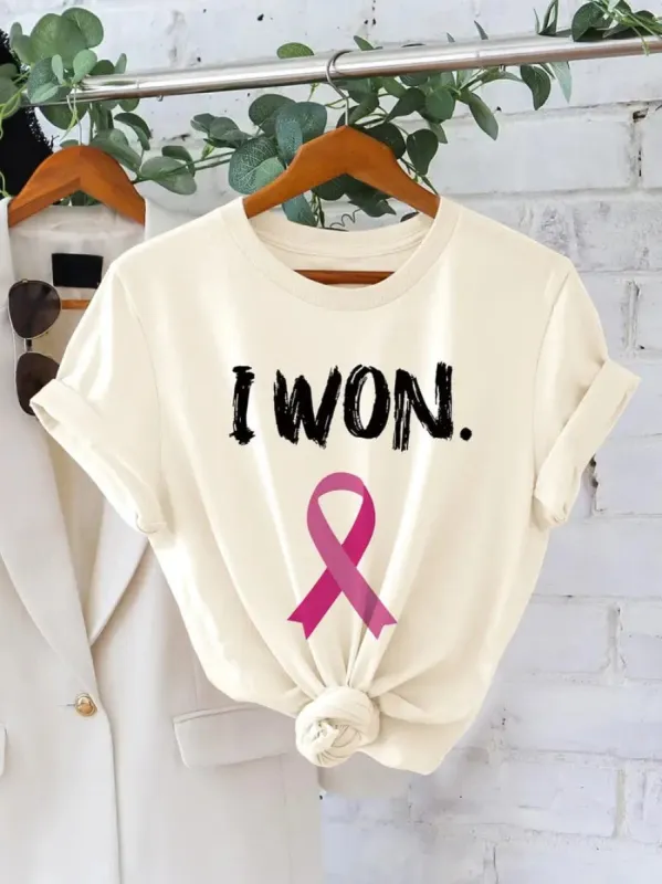 Breast Cancer Awareness T Shirt sold by Envie Lingerie
