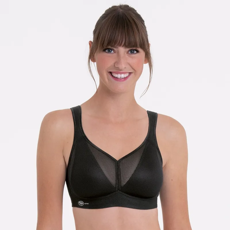 Anita Active Air Control Sports Bra DeltaPad Black sold by Envie Lingerie