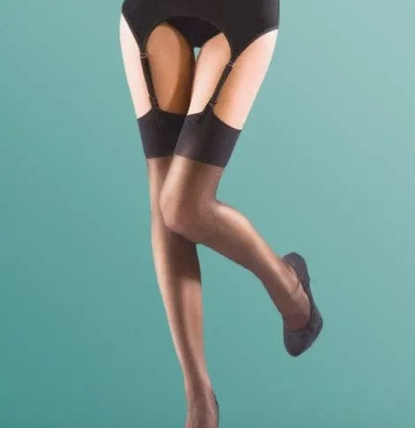Silky Smooth Knit Stockings Black sold by Envie Lingerie