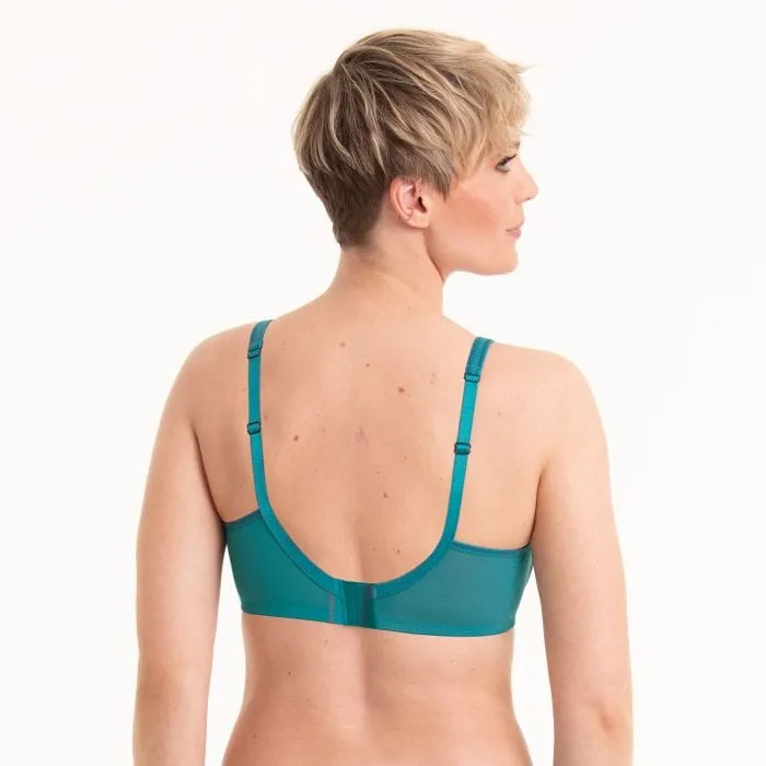 Anita Rosa Faia Fleur Soft Bra Wirefree Turquoise sold by Envie Lingerie product image thumbnail 3