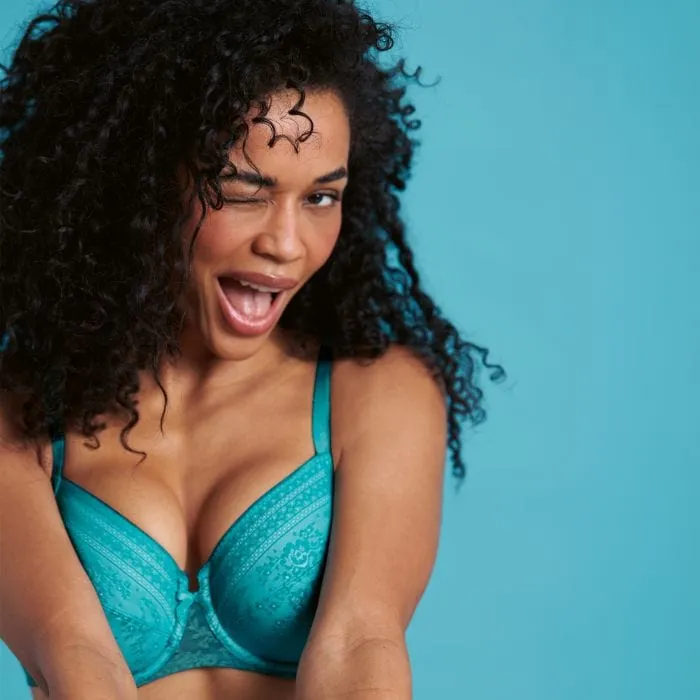 Anita Rosa Faia Fleur Underwired Bra Light Emerald sold by Envie Lingerie