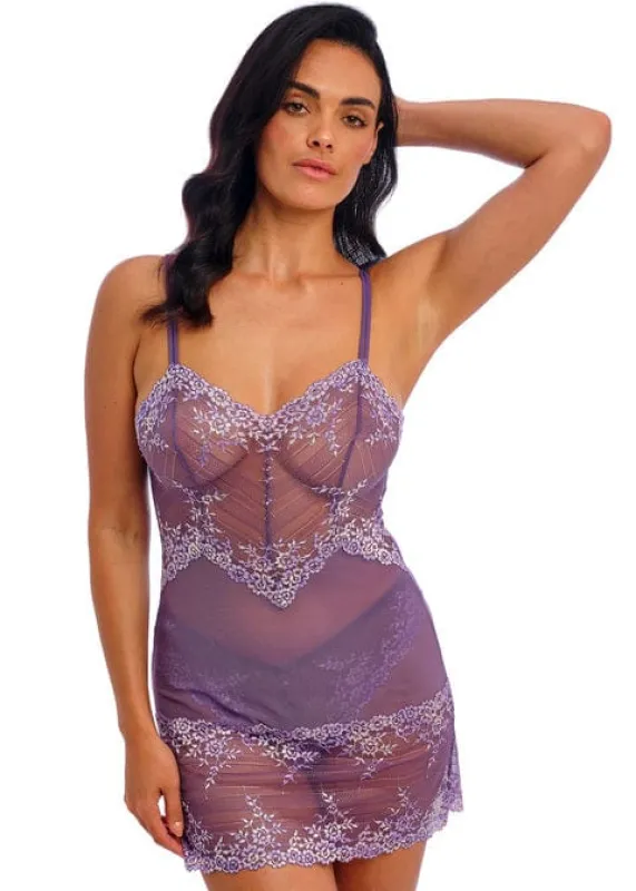 Wacoal Embrace Lace Chemise in Keepsake/Lilac made by Wacoal