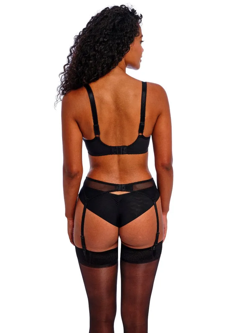 Freya Loveland Bombshell Black Suspender | Luxury Art Deco Lingerie sold by Envie Lingerie product image thumbnail 3