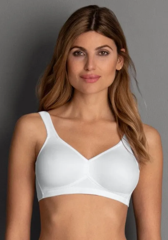 Anita Rosa Faia Twin Soft Bra 5493 – White | Non-Wired Seamless Microfibre Comfort Bra sold by Envie Lingerie