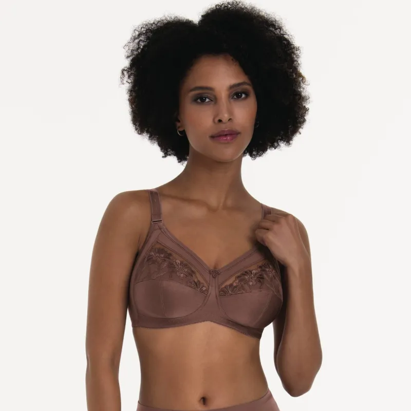 Anita Safina non wire Bra thin straps Berry sold by Envie Lingerie