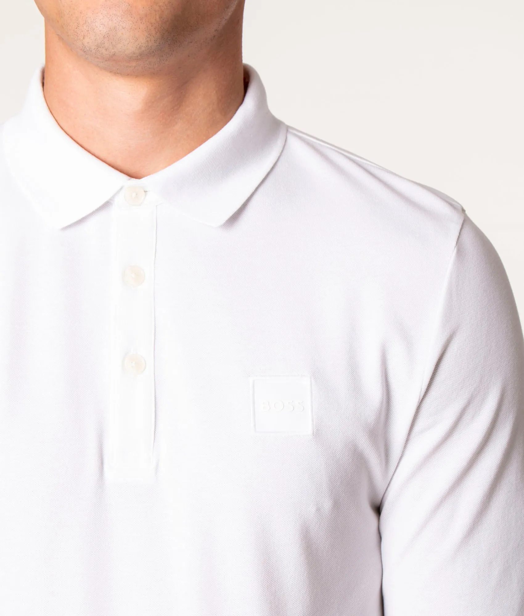 Slim Fit Long Sleeve Passerby Polo Shirt sold by EQVVS product image thumbnail 3