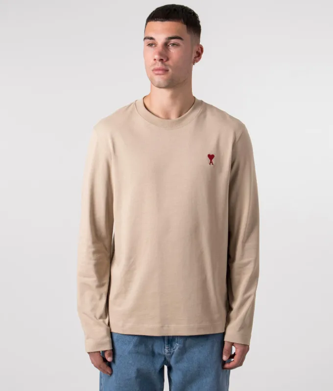 Relaxed Fit Long Sleeve Ami De Coeur T-Shirt sold by EQVVS
