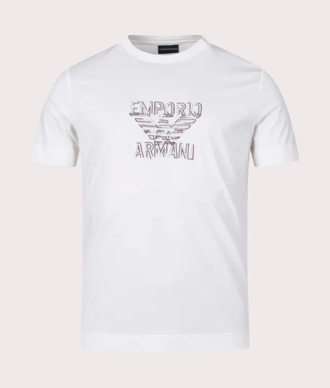 Multi Eagle Logo T-Shirt made by Emporio Armani