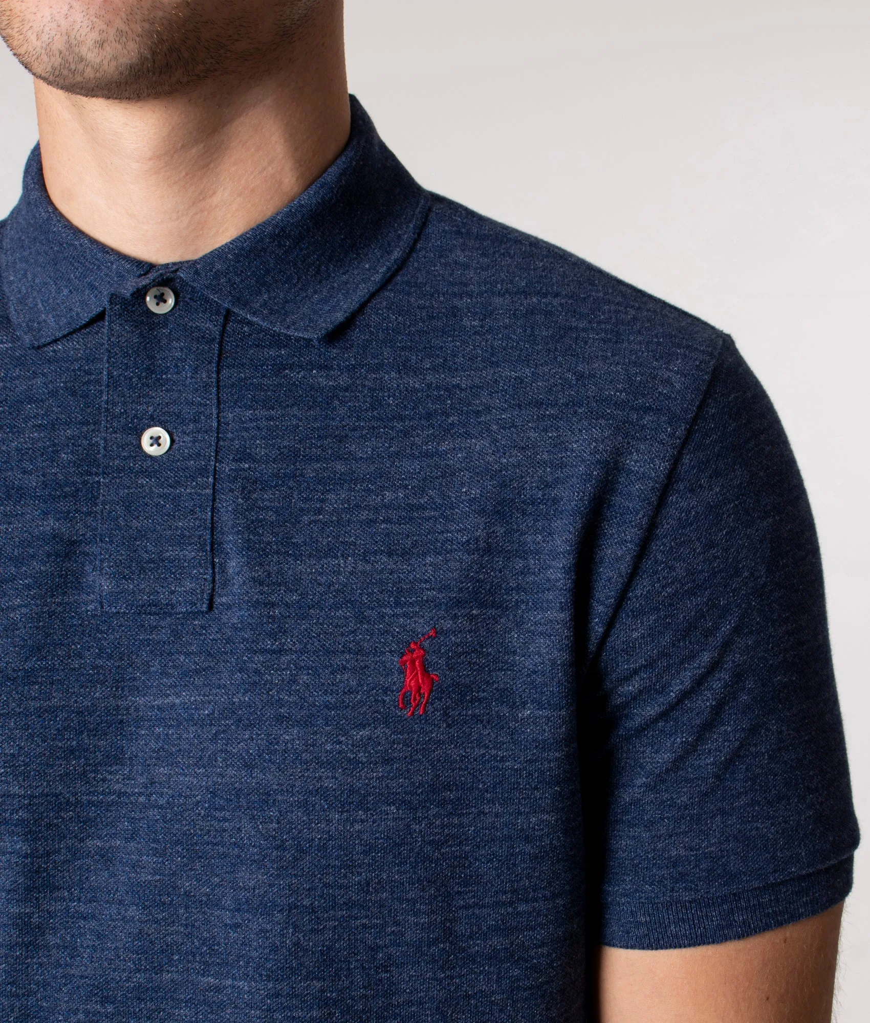 Custom Slim Fit Mesh Polo Shirt sold by EQVVS product image thumbnail 3