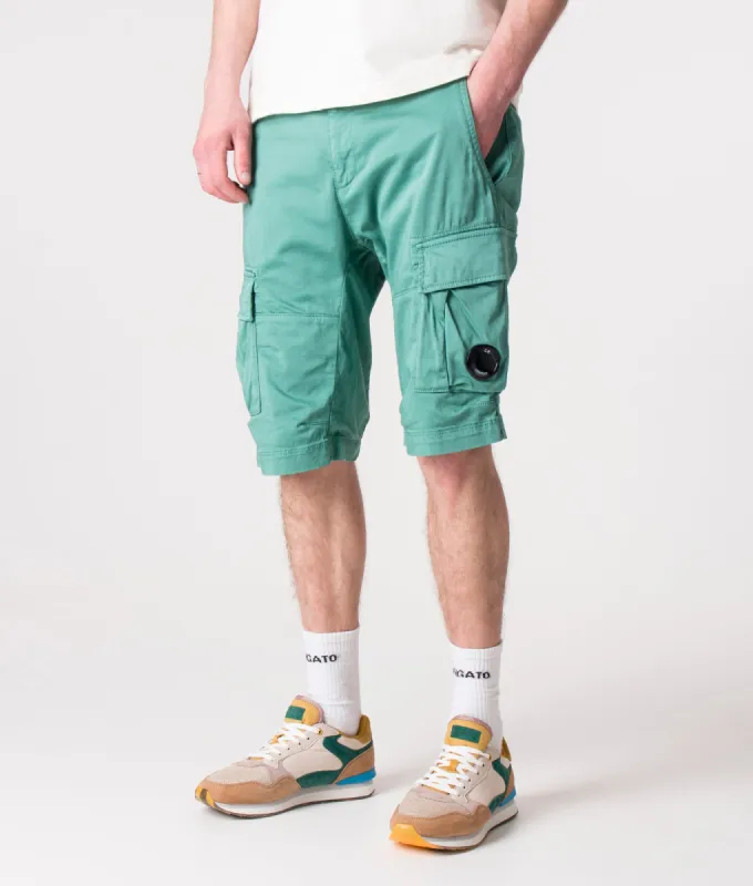 Regular Fit Stretch Sateen Cargo Shorts sold by EQVVS