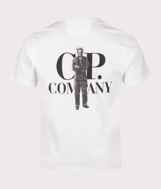 C.P. Logo Jersey 30/1 T-Shirt sold by EQVVS