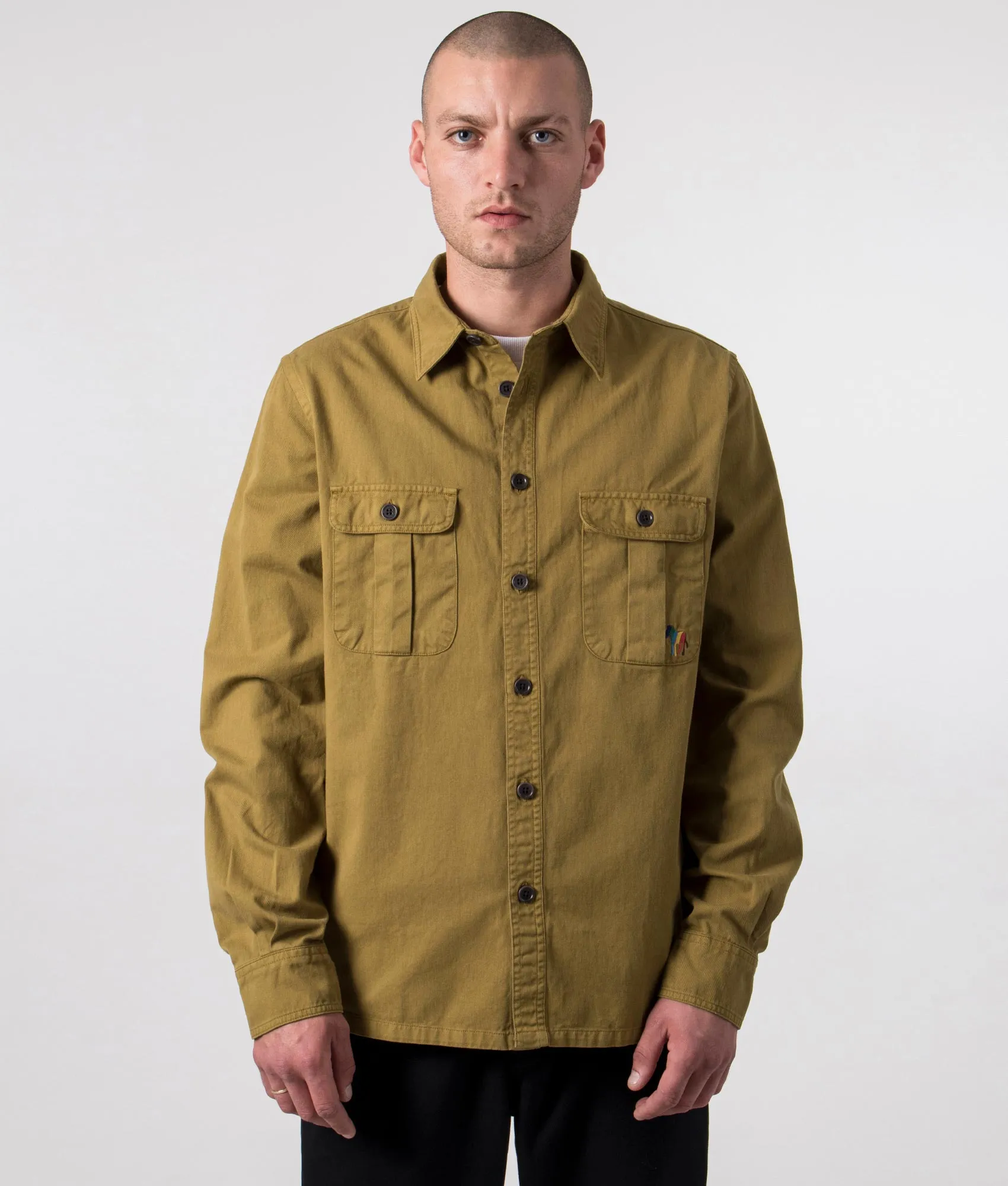 Relaxed Fit Broad Stripe Zebra Logo Shirt sold by EQVVS product image thumbnail 4