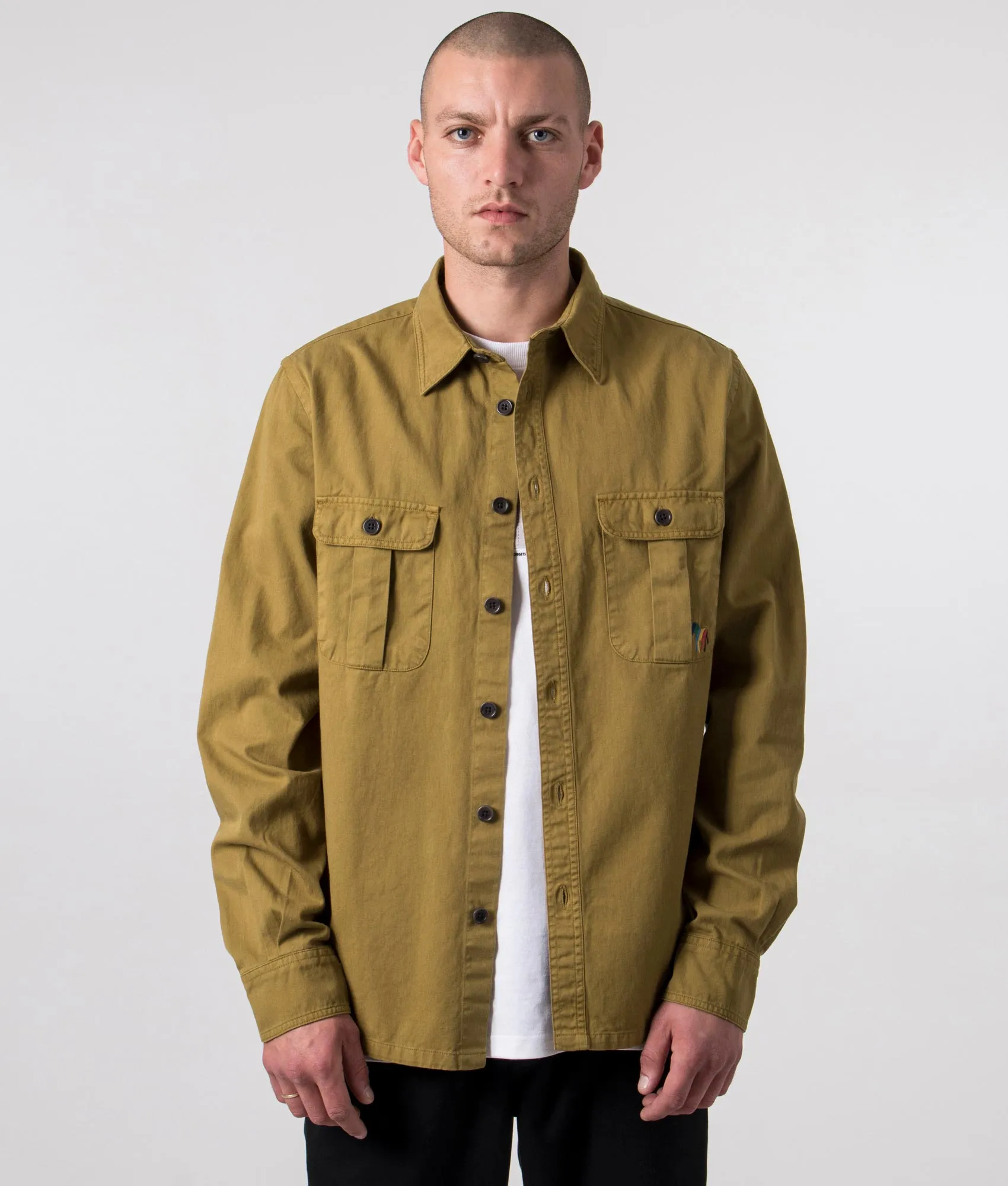 Relaxed Fit Broad Stripe Zebra Logo Shirt sold by EQVVS