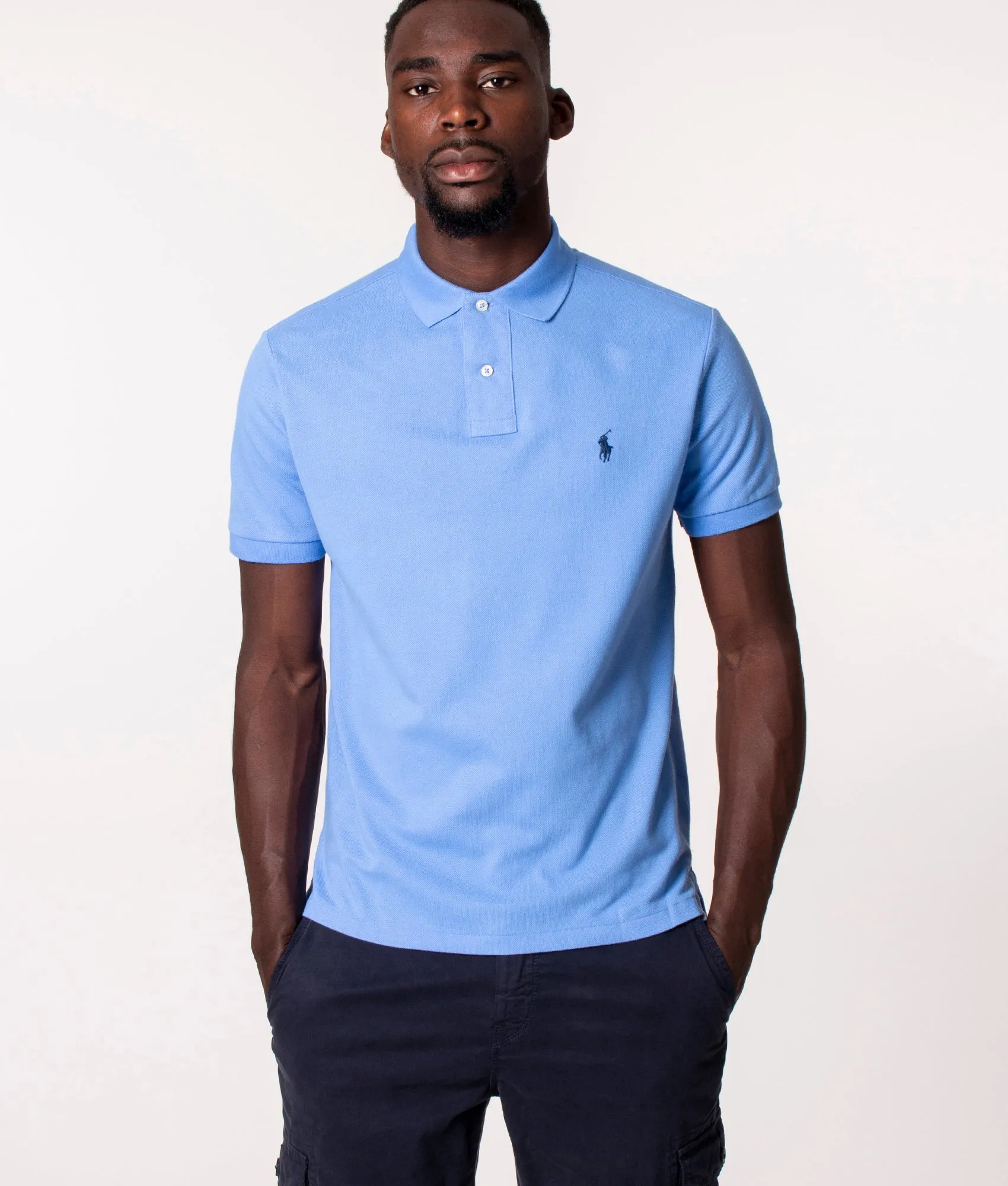 Custom Slim Fit Mesh Polo Shirt sold by EQVVS product image thumbnail 2
