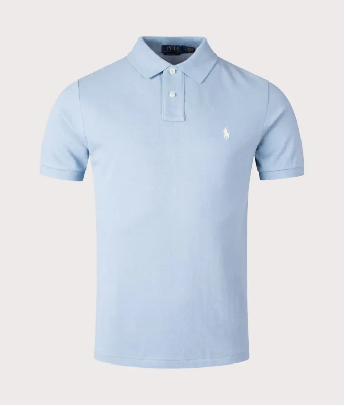 Custom Slim Fit Mesh Polo Shirt sold by EQVVS