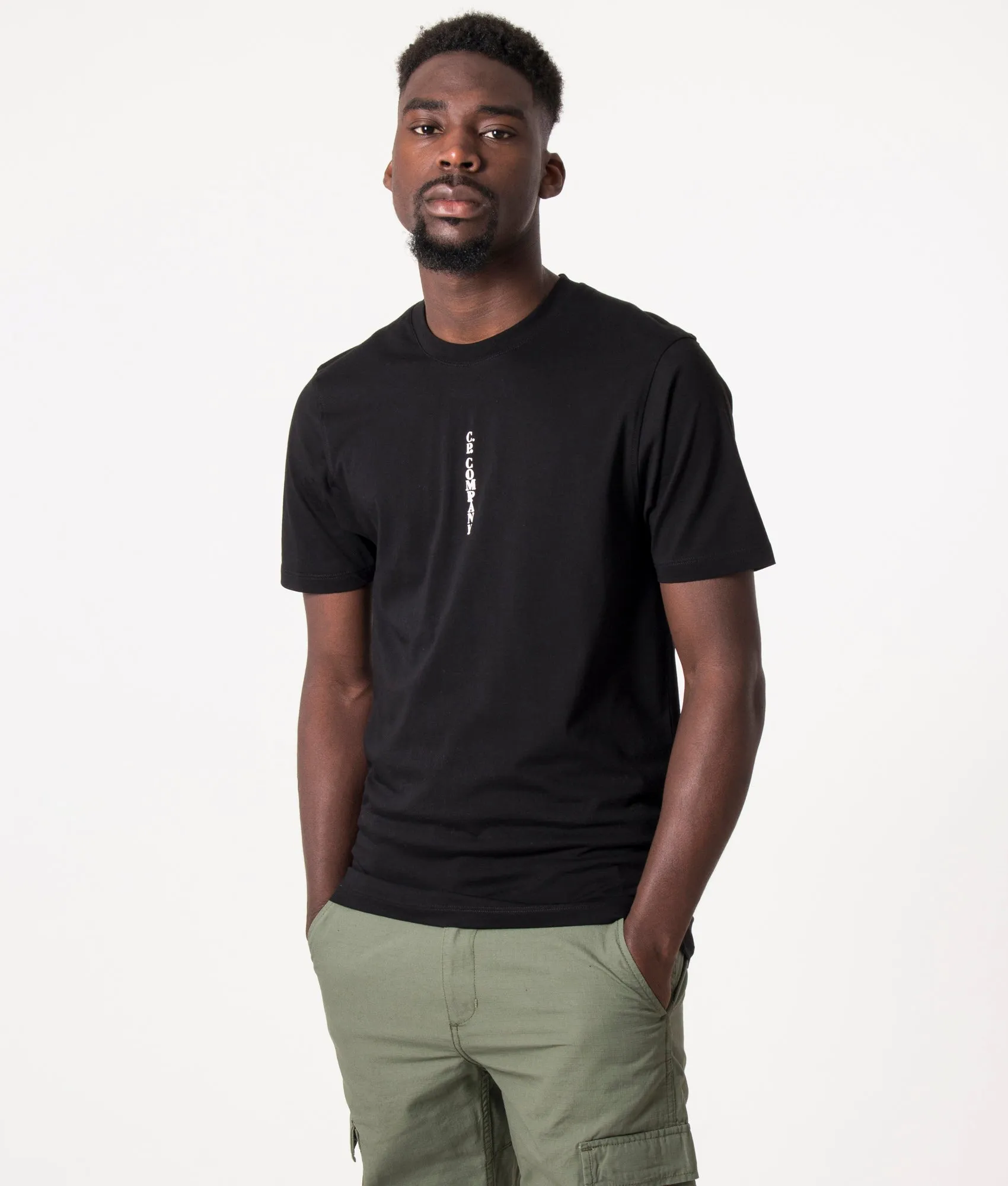 Relaxed Fit 30/1 Vertical Logo T-Shirt sold by EQVVS product image thumbnail 2
