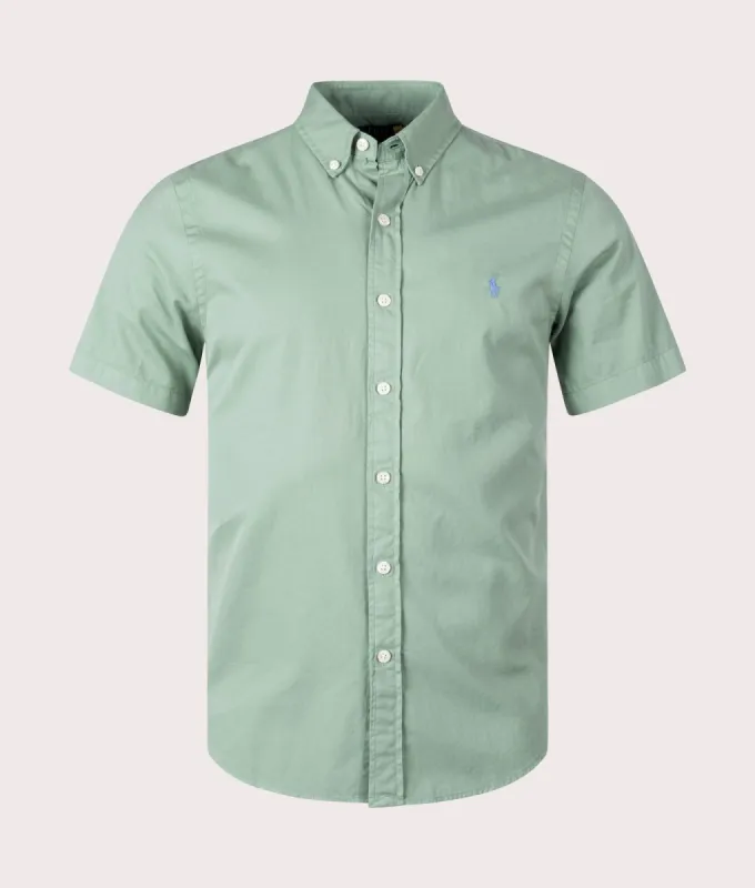 Slim Fit Short Sleeve Twill Sport Shirt sold by EQVVS