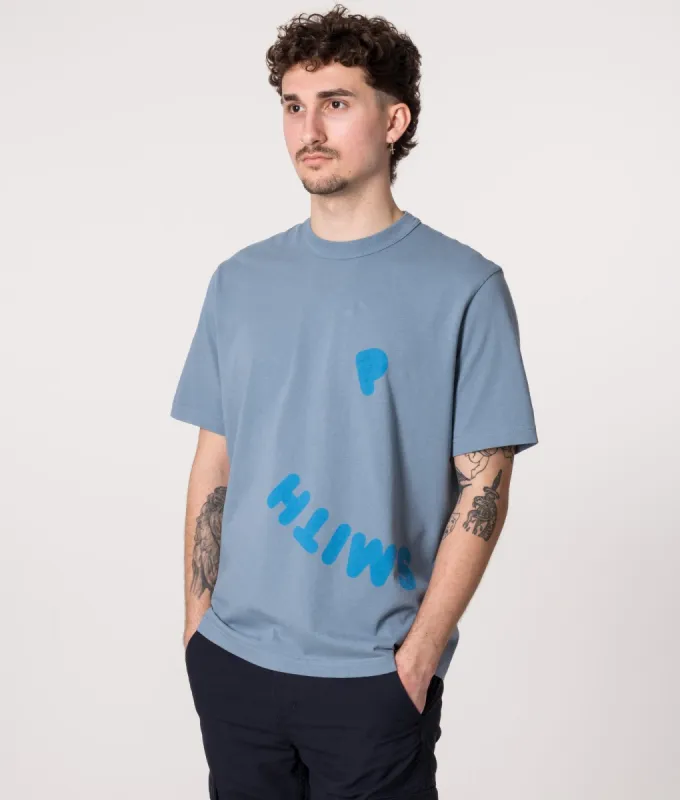 PS Happy Print T-Shirt sold by EQVVS