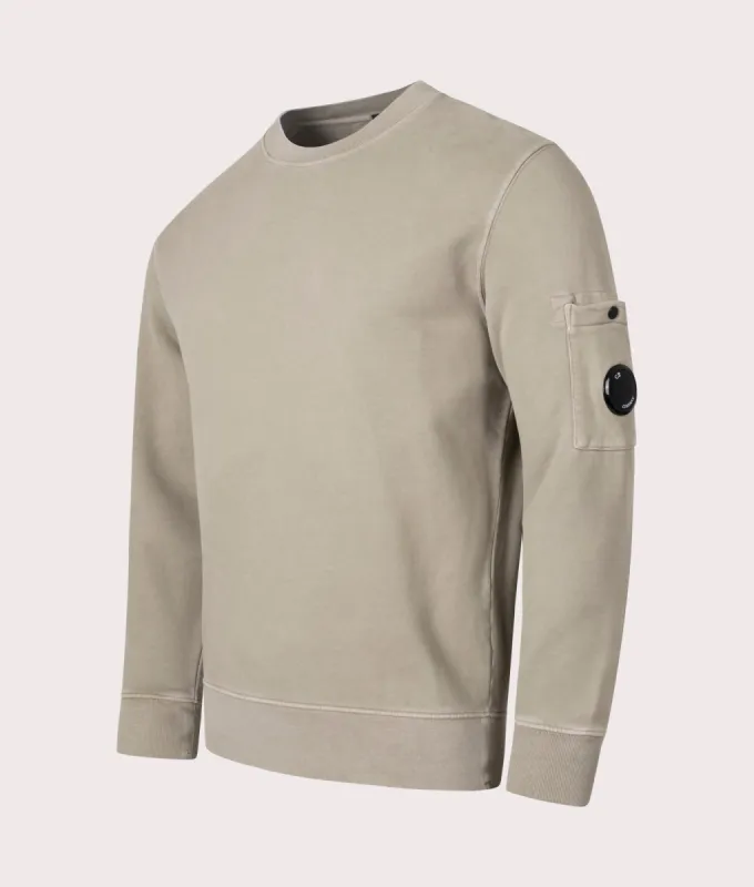 Brushed & Emerized Diagonal Fleece Lens Sweatshirt sold by EQVVS