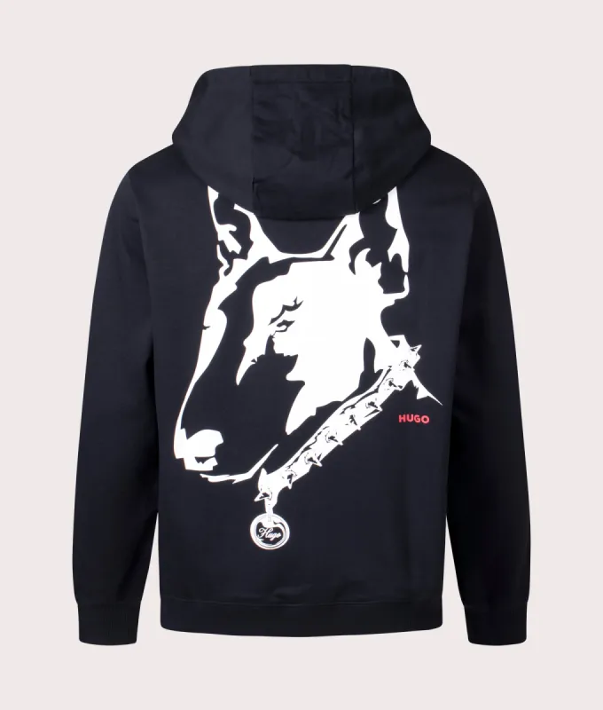 Relaxed Fit Dammico Hoodie made by HUGO