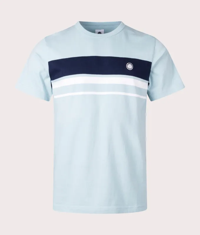 Prestleigh Chest Stripe T-Shirt made by Pretty Green