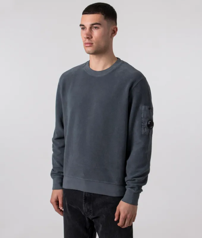 Reversed Brushed & Emerized Diagonal Fleece Sweatshirt sold by EQVVS